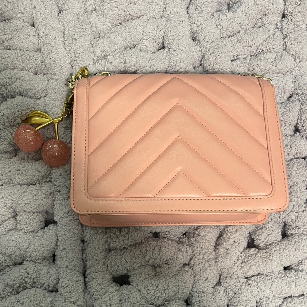 Love Moschino Pink Heart-Studded Crossbody Bag - Picture 2 of 12